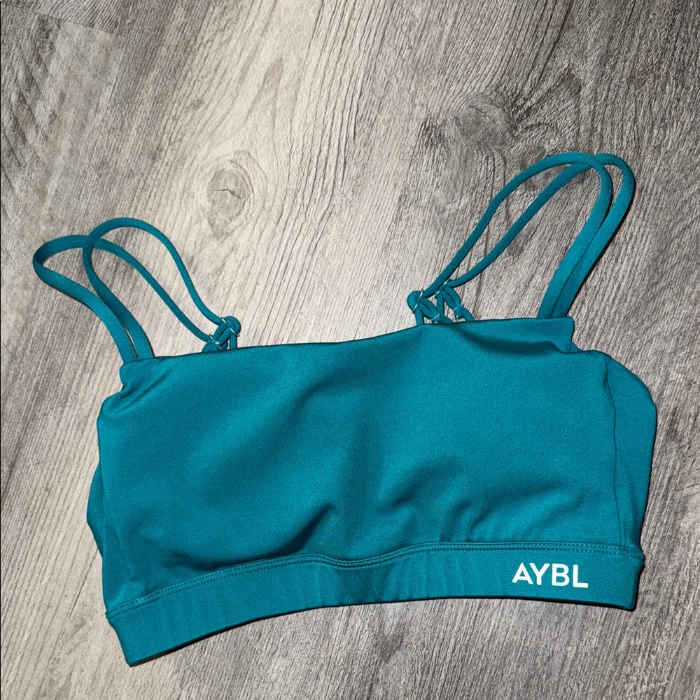 AYBL Teal Blue Strappy Bikini Top
